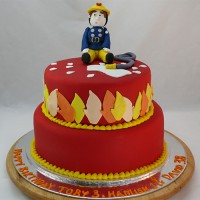 Fireman Sam Figurine Cake